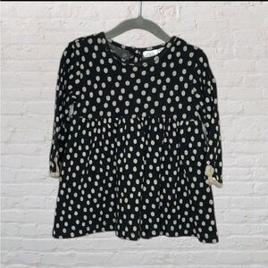 Zara Knit Polka-Dot Dress